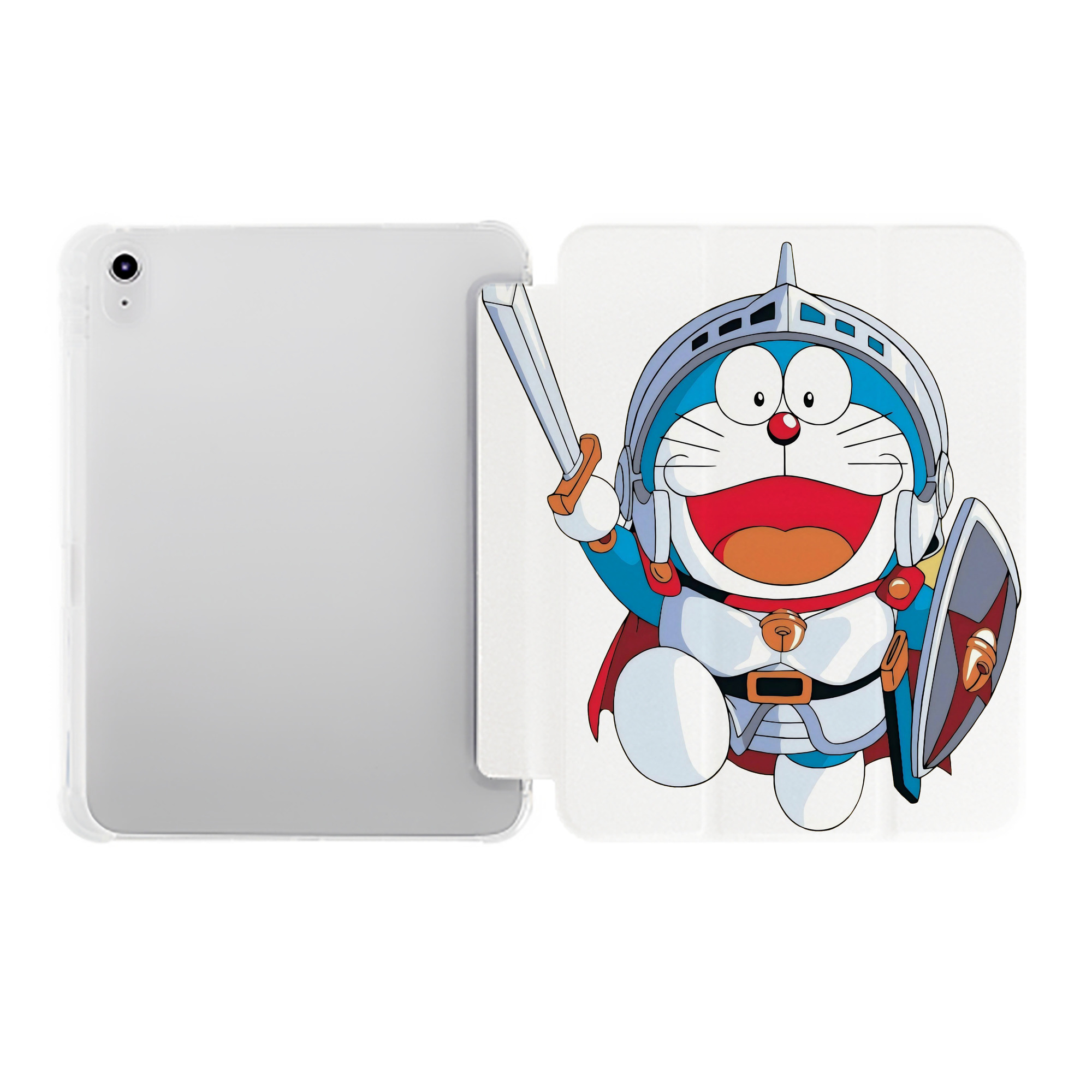（画像用） ドラえもん Doraemon IPad ケース ペン収納付き 三つ折りスタンド PUレザー×シリコン 対応機種9.5/10.5/10.9インチ